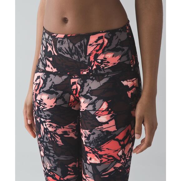 Lululemon High Rise Wunder Under Full-Length Legging Paint Storm Espresso Size 8 - Picture 2 of 10